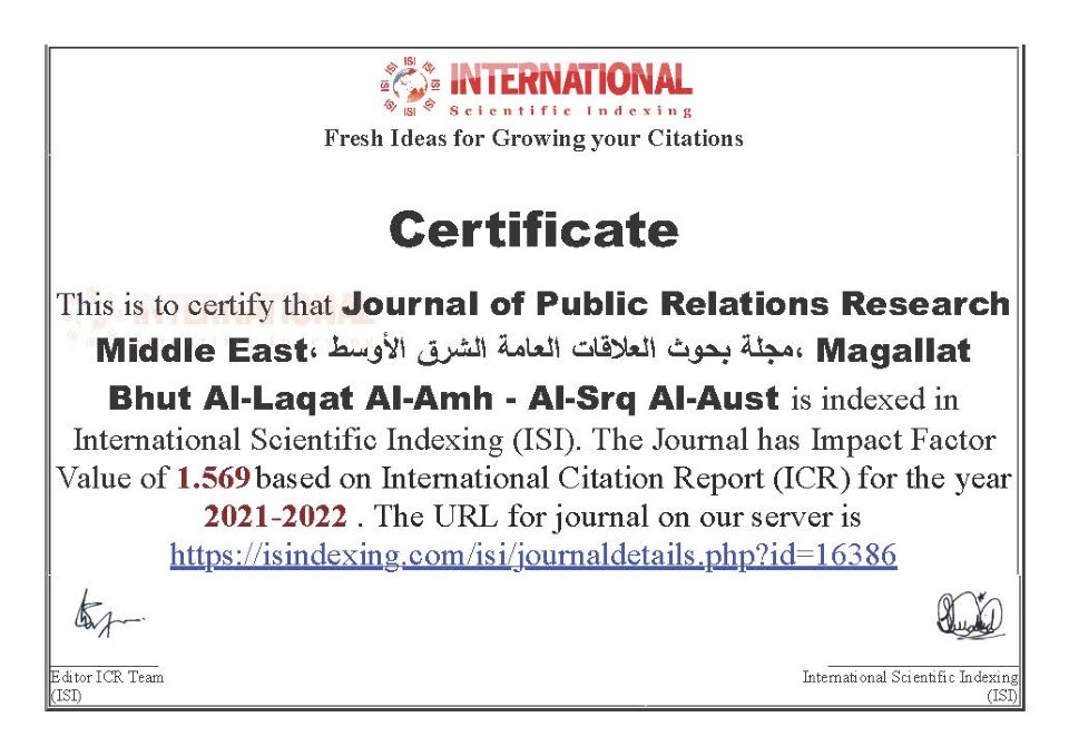 International Citation Report (ICR)